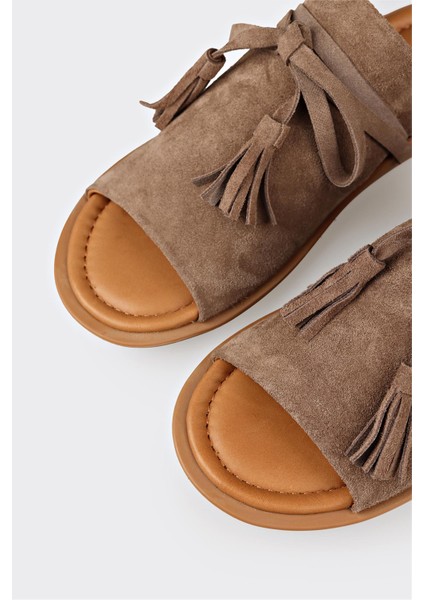 Vizon Deri Kadın Düz Terlik indirimleri