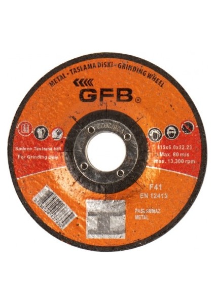 Gfb 2361 Metal Taşlama Taşı 180X8X22,23MM