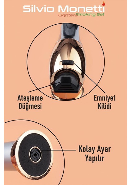 Kişiye Özel Siyah Gazlı Torch Pürmüz Çakmak MRT996522517 indirimleri