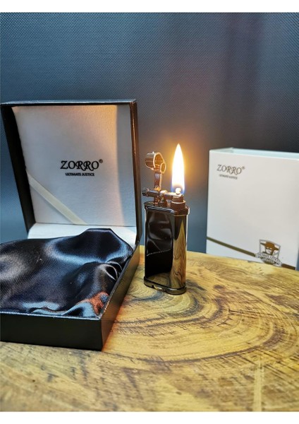 Kişiye Özel Füme Renk Benzinli Pirinç Gövde Çakmak ZR0096037 fırsatları