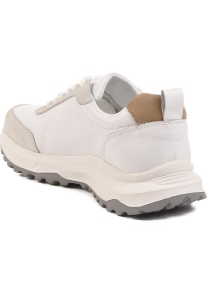 Beyaz Hakiki Deri Erkek Sneaker 2606 M fırsatları