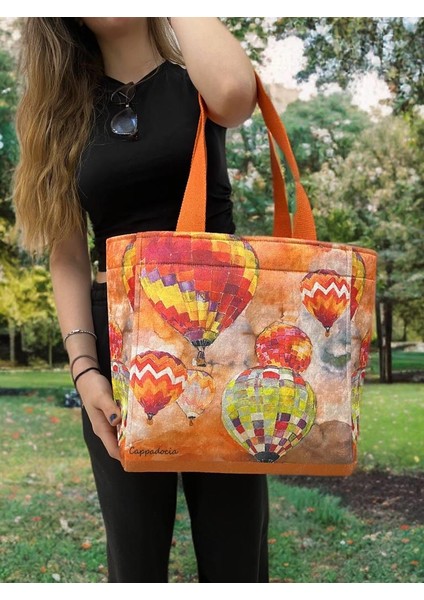 Kapadokya Model Kadın Çanta Günlük Çanta/Plaj Çantası /Piknik Çantası/Beach Bag