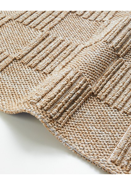 Checker Bukle Kilim 120X180 cm Natural