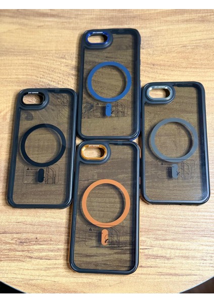 iPhone 16 E Uyumlu Renkli Sert Mika Sararmaz Magsafe Ince Fit Kılıf