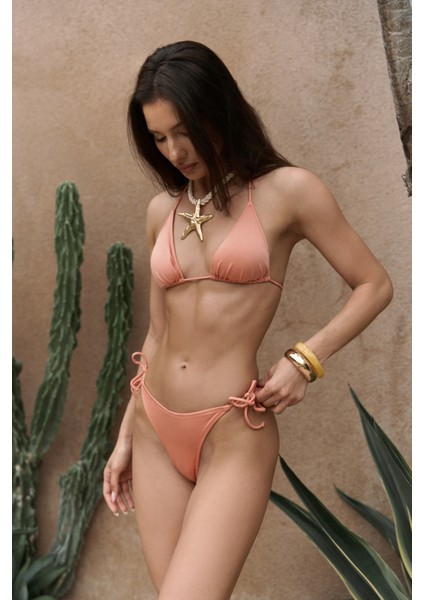 Arief Bağlamalı Brezilyan Somon Bikini Altı fırsatları