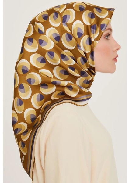 Tivil İpek Eşarp 9219 - 06 Hardal Sarı Karışık Desen fiyatları