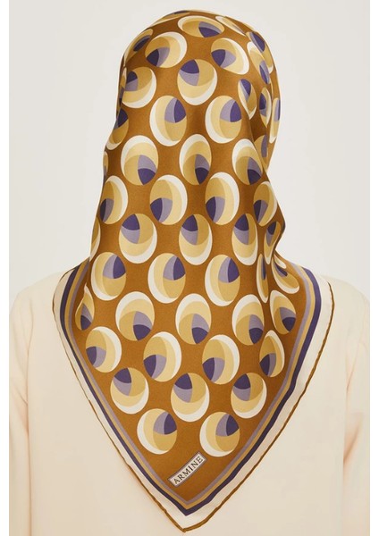 Tivil İpek Eşarp 9219 - 06 Hardal Sarı Karışık Desen modelleri