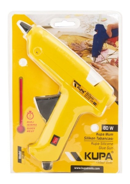 Kupa KUP8212 Mum Silikon Tabancası Düğmeli 80 Wt