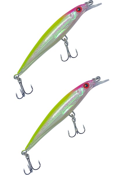 8 cm 10 gr Rapala Balık Yemi Kurşun Arkası Olta Yem Seti Karbon Çelik Iğne 5 Renk
