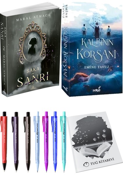 Kalbinin Korsanı ve Ephesus Yayınları Saka ve Sanrı 2 Maral Atmaca 2li Set + Hediyeli