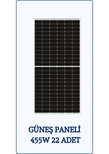 Güneş Enerjisi On-Grid Hazır Solar Paket 10 Kw Trifaze Inverter