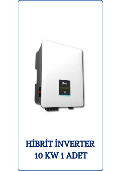 Güneş Enerjisi On-Grid Hazır Solar Paket 10 Kw Trifaze Inverter