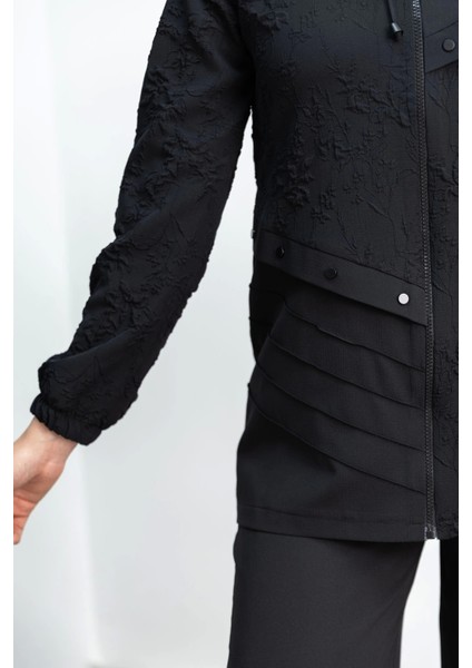 5043 Ceketli Pant. Takım - Siyah