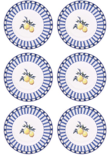 Odore Di Limone Yemek Tabağı 6lı Set 20 cm