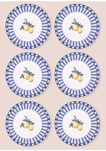 Odore Di Limone Yemek Tabağı 6lı Set 20 cm indirimleri