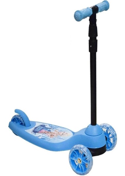 Runner Scooter Işıklı Karlar Kraliçesi Mavi 5+YAŞ-2549