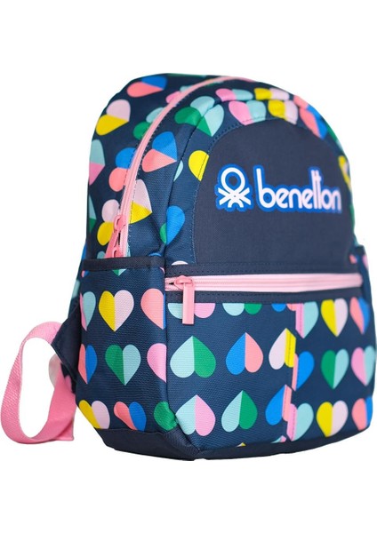 Unıted Colors Of Benetton Kız Çocuk Mini Kalp Desenli Anaokul Çantası 13027