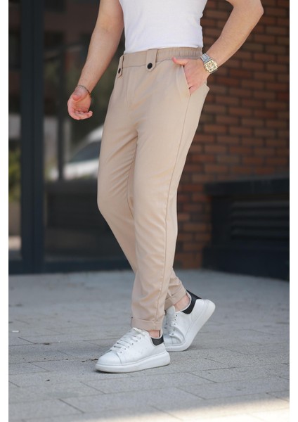 Bej Regular Fit Erkek Pantolon E6574 modelleri