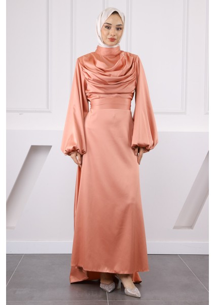 Pudra Balon Kol Saten Abiye fiyatları