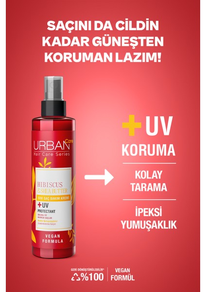 Hibiscus&Shea Butter Kıvırcık ve Dalgalı Saçlara Özel Sıvı Saç Bakım Kremi Vegan 200 ML x 2