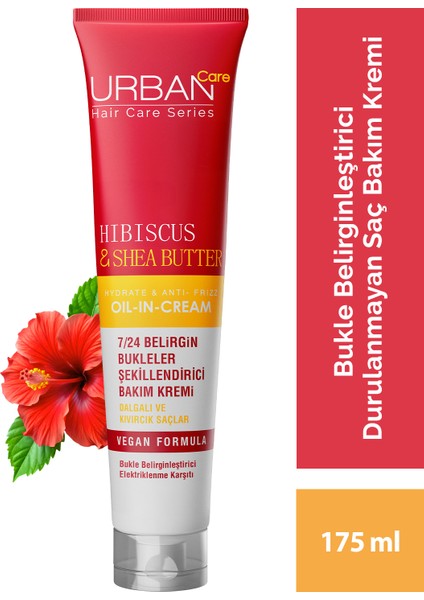 Hibiscus&Shea Butter Kıvırcık ve Dalgalı Saçlara Özel Saç Bakım Seti-Vegan
