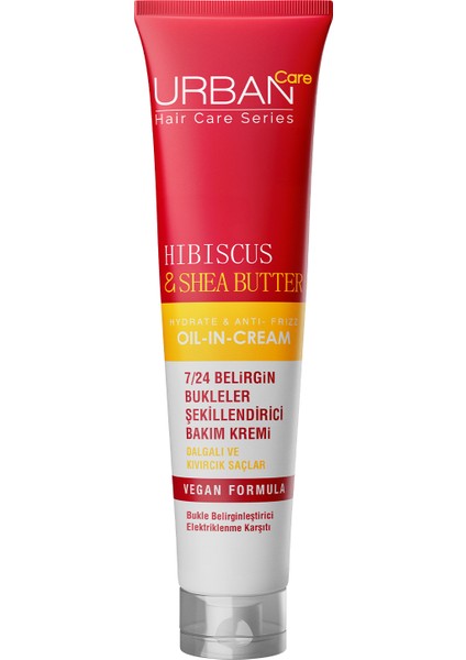 Twisted Curls Hibiscus & Shea Butter Durulanmayan Bakım Kremi 175 Ml X2