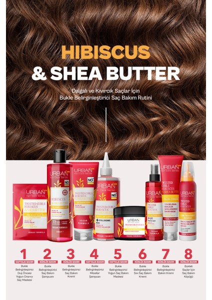 Twisted Curls Hibiscus & Shea Butter Durulanmayan Bakım Kremi 175 Ml X2