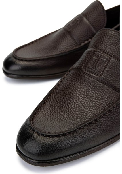 Erkek Hakiki Deri Kahverengi Loafer Ayakkabı 987 188K Erk Ayk Y25 Kahve fırsatları