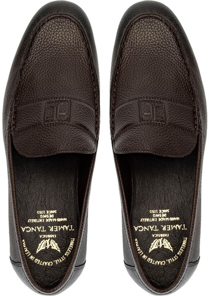 Erkek Hakiki Deri Kahverengi Loafer Ayakkabı 987 188K Erk Ayk Y25 Kahve indirimleri