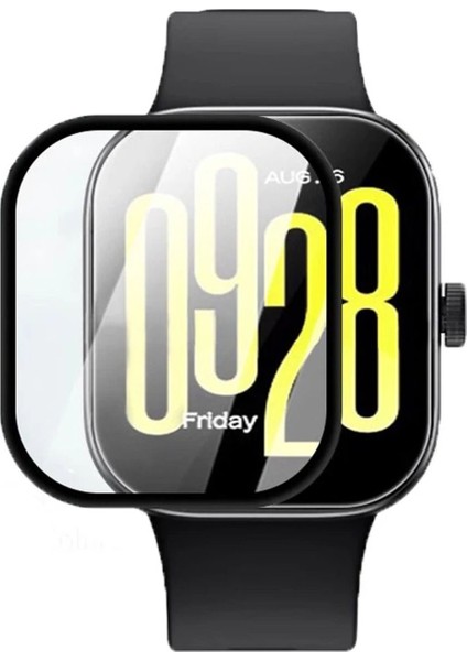 Redmi Watch 5 Active Yumuşak Silikon Yapılı Delikli Kordon Ayarlamalı Strap Kordon ve Nano Ekran Koruyucu