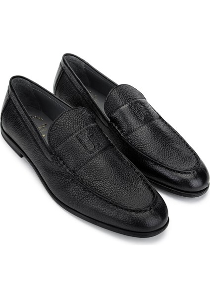 Erkek Hakiki Deri Siyah Loafer Ayakkabı 987 188K Erk Ayk Y25 Sıyah Mat fiyatları