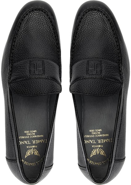 Erkek Hakiki Deri Siyah Loafer Ayakkabı 987 188K Erk Ayk Y25 Sıyah Mat indirimleri