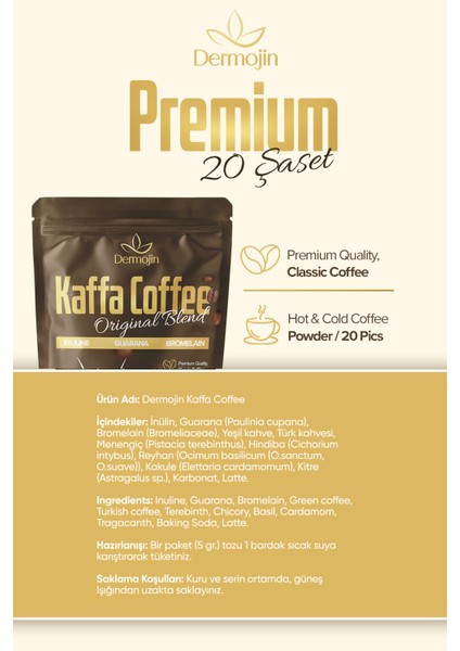 Kaffa Detoks Kahvesi ( Inulın , Bromelaın ,guarana )