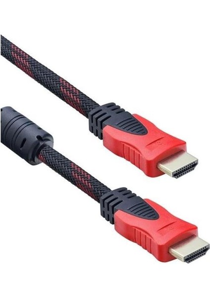 10 Metre Örgülü 1080P HDMI Kablo Tv Bilgisayar Uydu Projeksiyon Full Hd Görüntü Ses Aktarma Kablosu fiyatları
