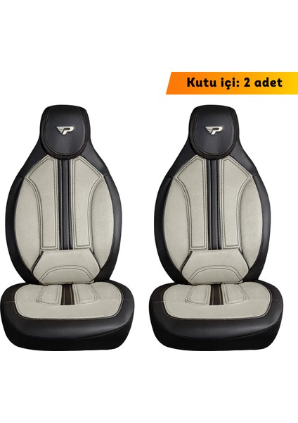 Panda S Serisi Kadife Kumaş Ortopedik Destekli Oto Koltuk Kılıfı - Ön Iki modelleri