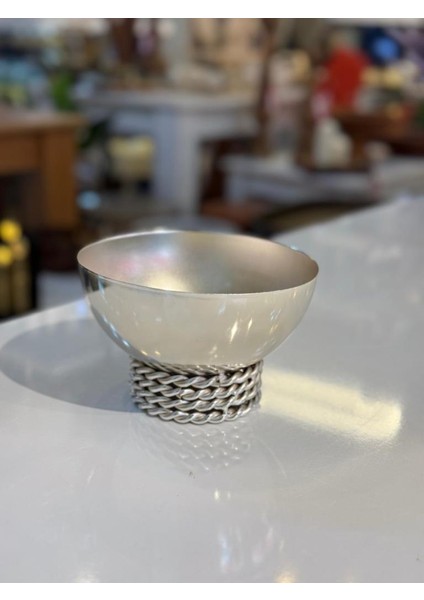 Gümüş Motifli 4 Parça Jardinyer Set