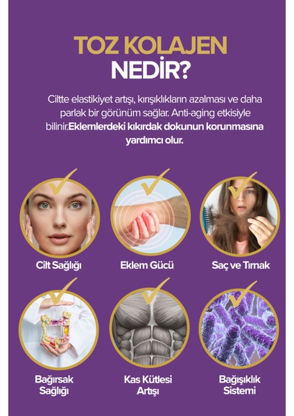%100 30 Günlük Toz Alman Kolajeni