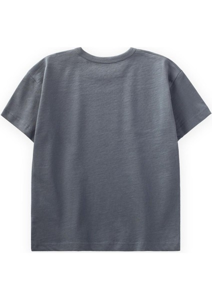 Basic T-Shırt 1-10 Yaş Gri