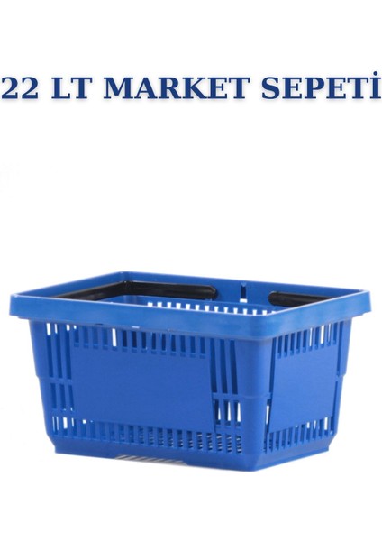 22 Litre Market Sepeti, Alışveriş Sepeti, Saplı Market Sepeti fırsatları