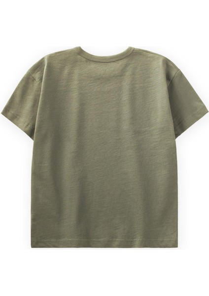 Basic T-Shırt 1-10 Yaş Olive