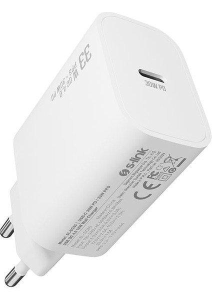 SL-EC65 Type Usb-C 30W Pd / 33W Pps Hızlı Ev Şarj Adaptörü