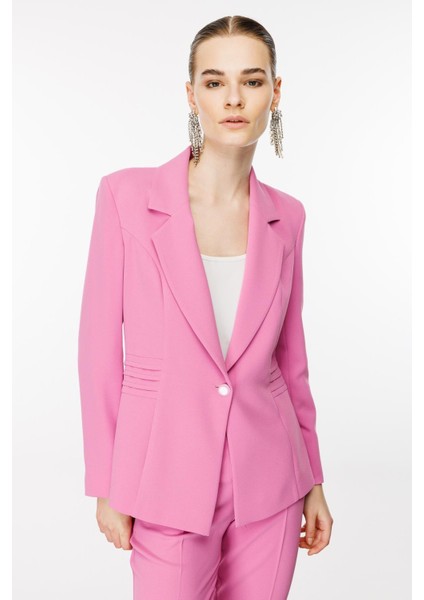 7543 Modailgi Kuptan Nervür Detaylı Yarım Astarlı Tek Düğme Ceket modelleri