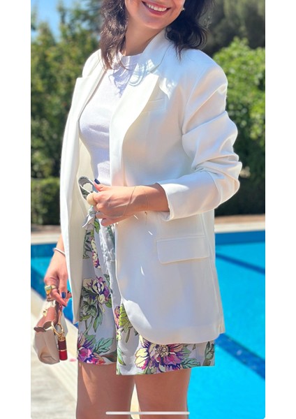 Kadın Beyaz Blazer Ceket fiyatları