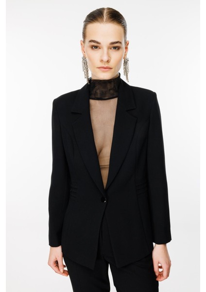 7543 Modailgi Kuptan Nervür Detaylı Yarım Astarlı Tek Düğme Ceket fiyatları