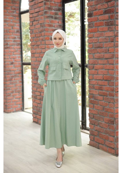 4160 Magazin Takım Etek Bluz