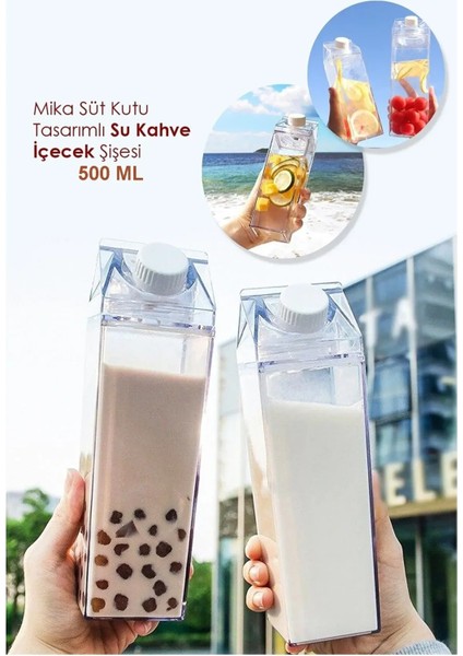 Süt Kutusu Tasarımlı Içecek Şişesi