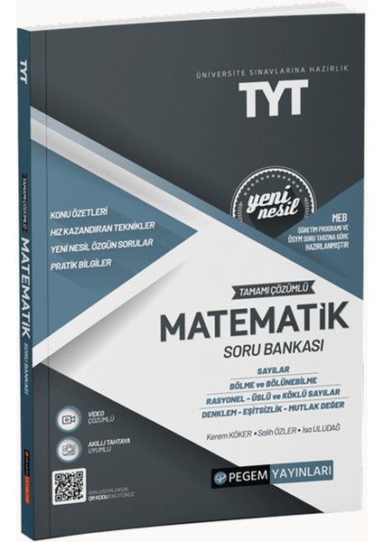TYT Tamamı Çözümlü Matematik Soru Bankası