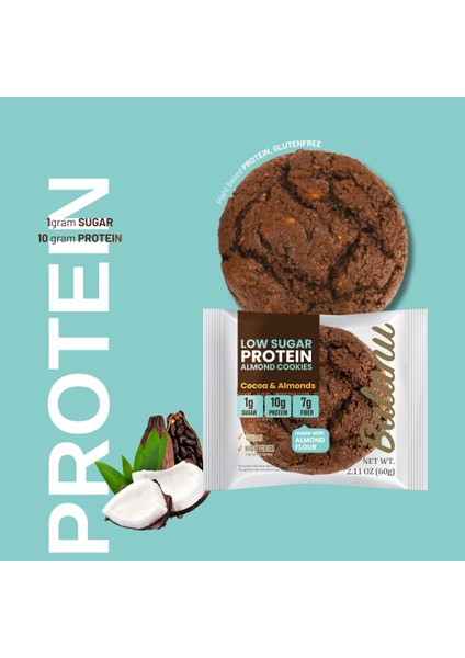 Zero Sugar & Low Sugar & Proteinli Badem Unu Kurabiyesi 3lü Set