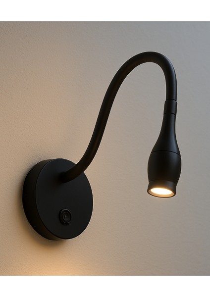 CT-5232 3W LED Esnek Boyunlu Yatak Başı Okuma Apliği Baykuş Modeli Günışığı 3200K