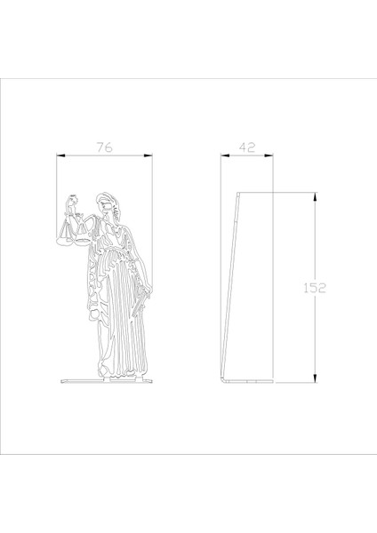 STE Adaletin Yüzü – Themis Metal Masa Figürü indirimleri